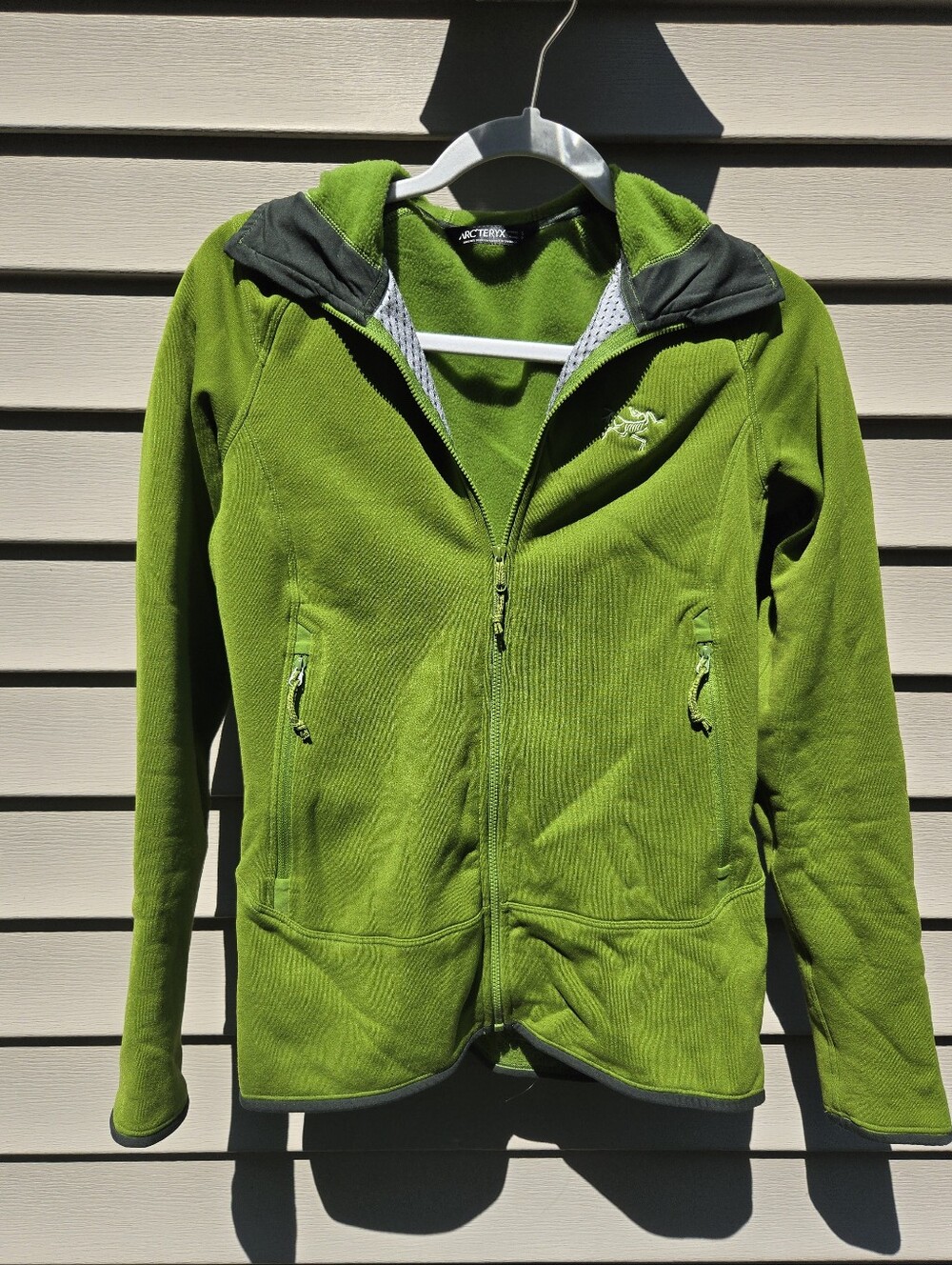 Arc'teryx Womens Fleece Zip Up Hoody Small Bright Green